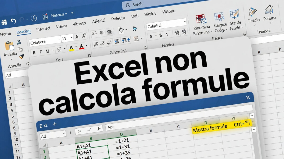 Excel non calcola formule automaticamente: come risolvere
